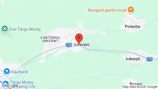 Houses for rent i Livezeni - kort over placeringen
