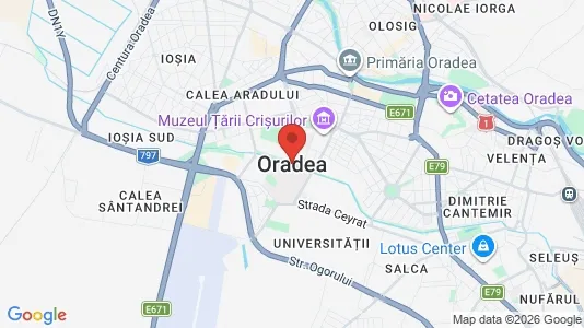 Houses for rent i Oradea - kort over placeringen