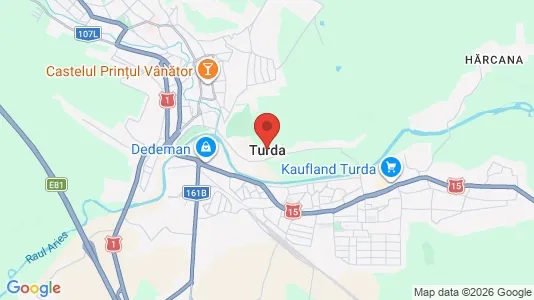 Houses for rent i Turda - kort over placeringen