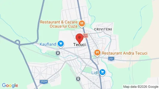 Houses for rent i Tecuci - kort over placeringen