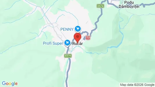 Houses for rent i Rucăr - kort over placeringen
