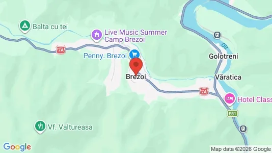 Houses for rent i Brezoi - kort over placeringen