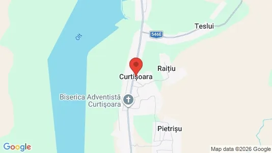 Houses for rent i Curtişoara - kort over placeringen