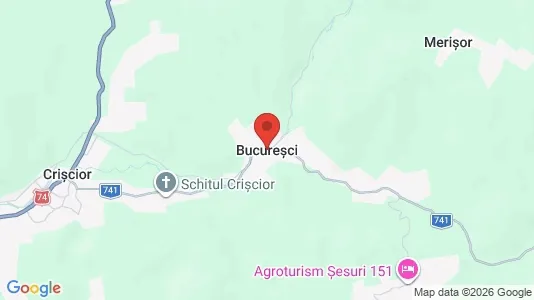 Apartments for rent i Bucureşci - kort over placeringen
