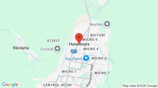 Houses for rent i Hunedoara - kort over placeringen