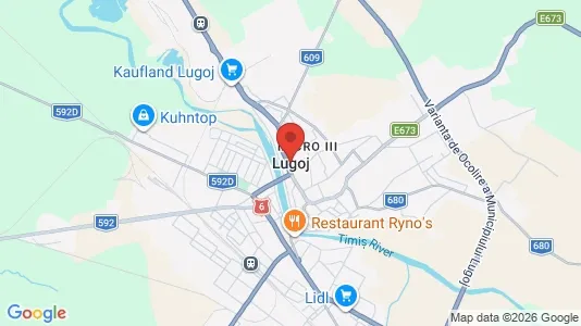 Houses for rent i Lugoj - kort over placeringen