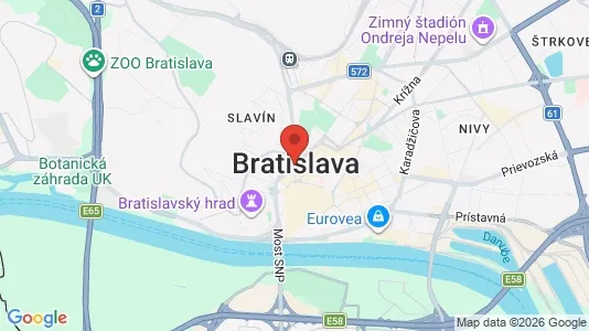 Apartments for rent i Bratislava Staré Mesto - kort over placeringen