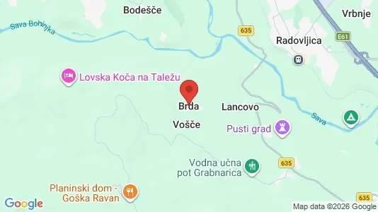 Houses for rent i Brda - kort over placeringen
