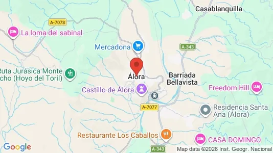 Houses for rent i Álora - kort over placeringen