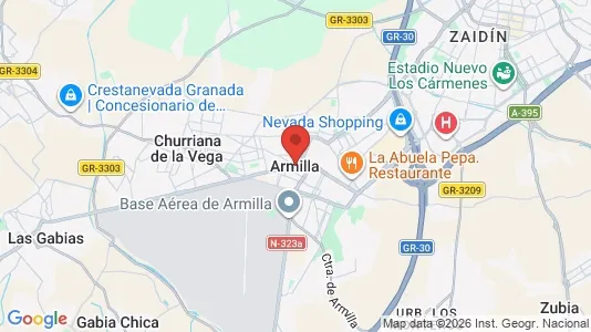 Apartments for rent i Armilla - kort over placeringen