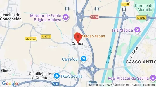 Apartments for rent i Camas - kort over placeringen