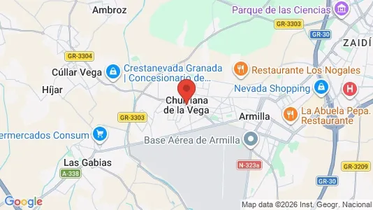 Apartments for rent i Churriana de la Vega - kort over placeringen