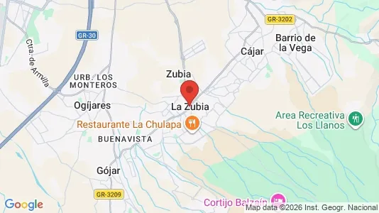 Apartments for rent i La Zubia - kort over placeringen