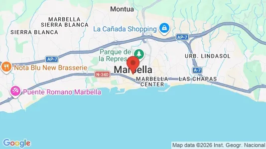 Houses for rent i Marbella - kort over placeringen