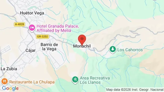 Houses for rent i Monachil - kort over placeringen