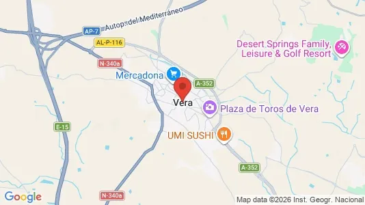 Houses for rent i Vera - kort over placeringen