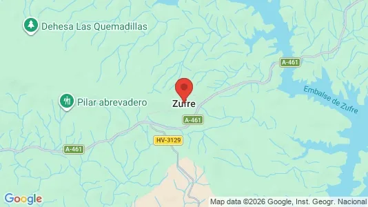 Houses for rent i Zufre - kort over placeringen