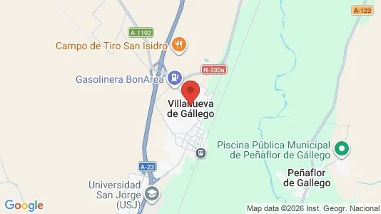 Houses for rent i Villanueva de Gállego - kort over placeringen