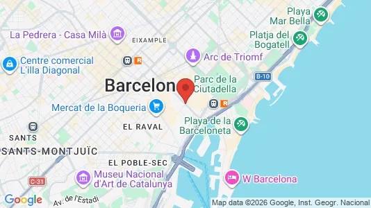 Apartments for rent i Barcelona Ciutat Vella - kort over placeringen
