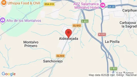Apartments for rent i Aldeatejada - kort over placeringen