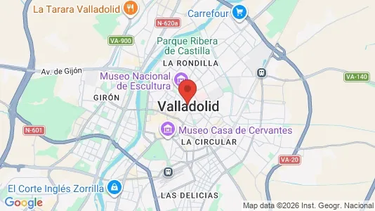 Apartments for rent i Valladolid - kort over placeringen