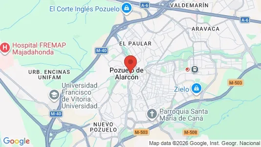 Apartments for rent i Pozuelo - kort over placeringen
