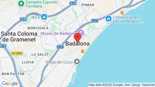 Houses for rent i Badalona - kort over placeringen
