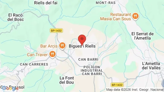 Houses for rent i Bigues i Riells - kort over placeringen