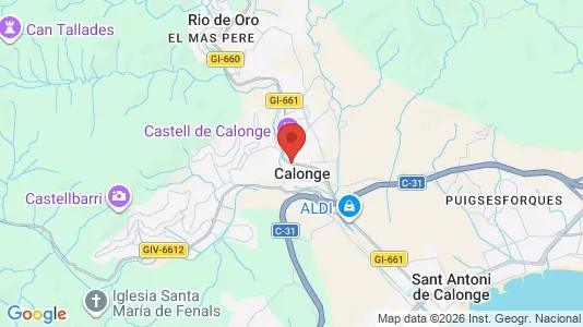 Houses for rent i Calonge - kort over placeringen