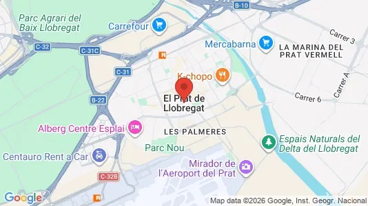Apartments for rent i El Prat de Llobregat - kort over placeringen