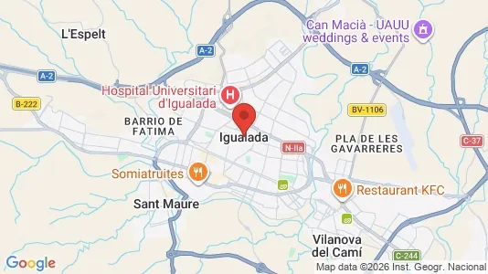 Apartments for rent i Igualada - kort over placeringen