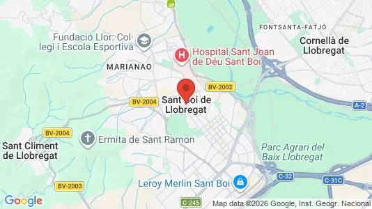 Apartments for rent i Sant Boi de Llobregat - kort over placeringen