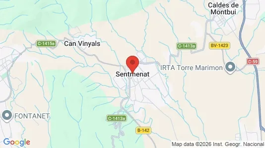 Houses for rent i Sentmenat - kort over placeringen