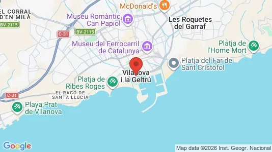 Houses for rent i Vilanova i la Geltrú - kort over placeringen