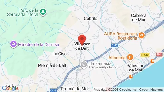 Houses for rent i Vilassar de Dalt - kort over placeringen