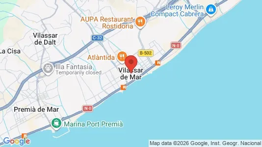 Apartments for rent i Vilassar de Mar - kort over placeringen