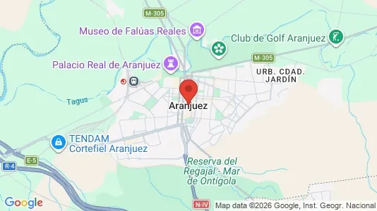 Apartments for rent i Aranjuez - kort over placeringen