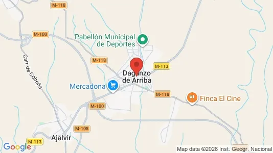 Apartments for rent i Daganzo de Arriba - kort over placeringen