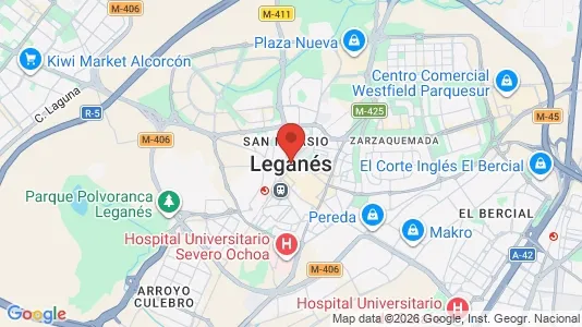 Apartments for rent i Leganés - kort over placeringen