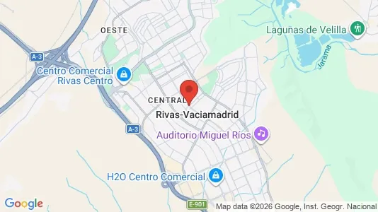 Apartments for rent i Rivas-Vaciamadrid - kort over placeringen