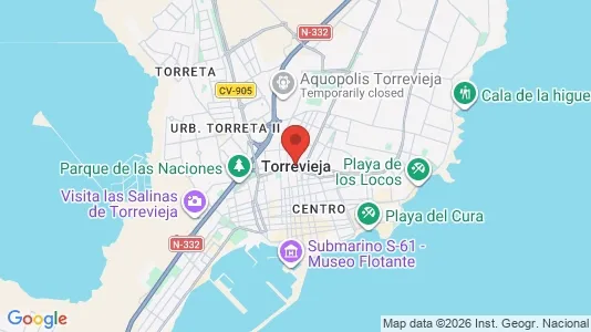 Houses for rent i Torrevieja - kort over placeringen