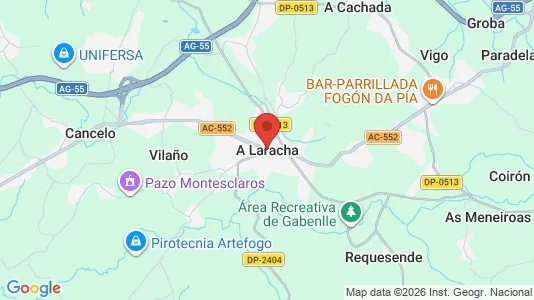 Apartments for rent i A Laracha - kort over placeringen
