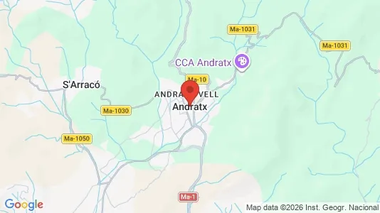 Apartments for rent i Andratx - kort over placeringen