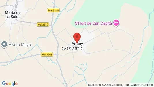 Houses for rent i Ariany - kort over placeringen