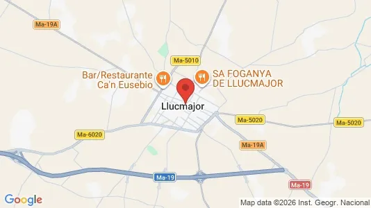 Apartments for rent i Llucmajor - kort over placeringen