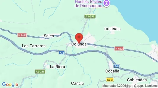Houses for rent i Colunga - kort over placeringen