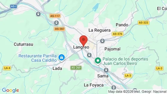 Apartments for rent i Langreo - kort over placeringen