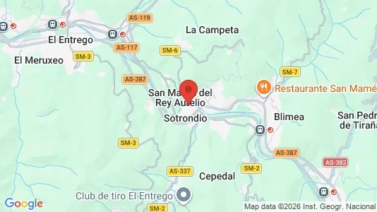 Apartments for rent i San Martín del Rey Aurelio - kort over placeringen