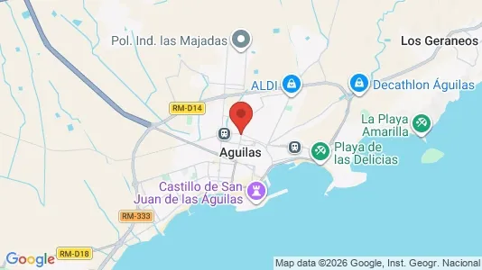 Apartments for rent i Águilas - kort over placeringen