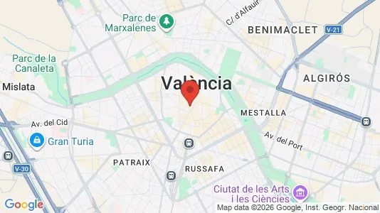 Apartments for rent i Valencia Ciutat Vella - kort over placeringen